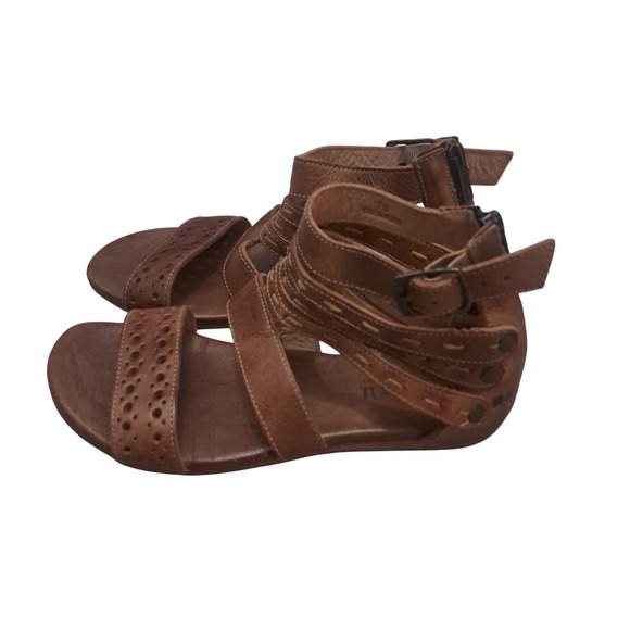 Bed Stu Shoes - Bed Stu Artemis Sandal Womens 7 Brown Leather Strappy Gladiator Boho Festival